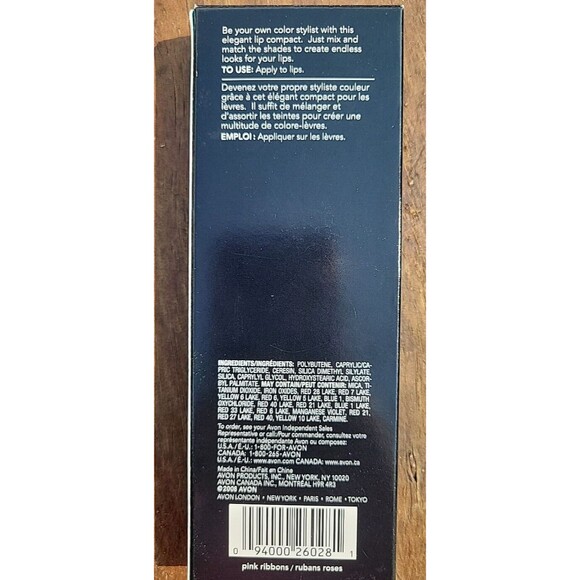 Avon Eight in One Lip Color Palette PINK Ribbons 8 in 1 New in Box NOS HTF - Picture 3 of 4